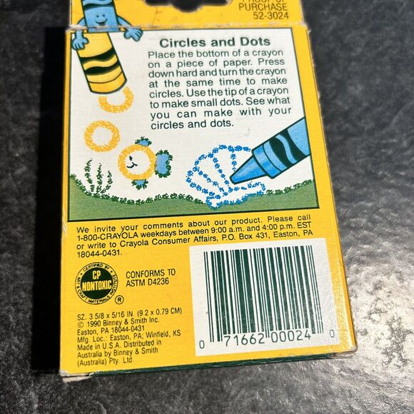 Vtg Crayola 1992 12 Pack Smooth Bright Colored Pencils & 1990 24 Pack Crayons - Picture 8 of 8